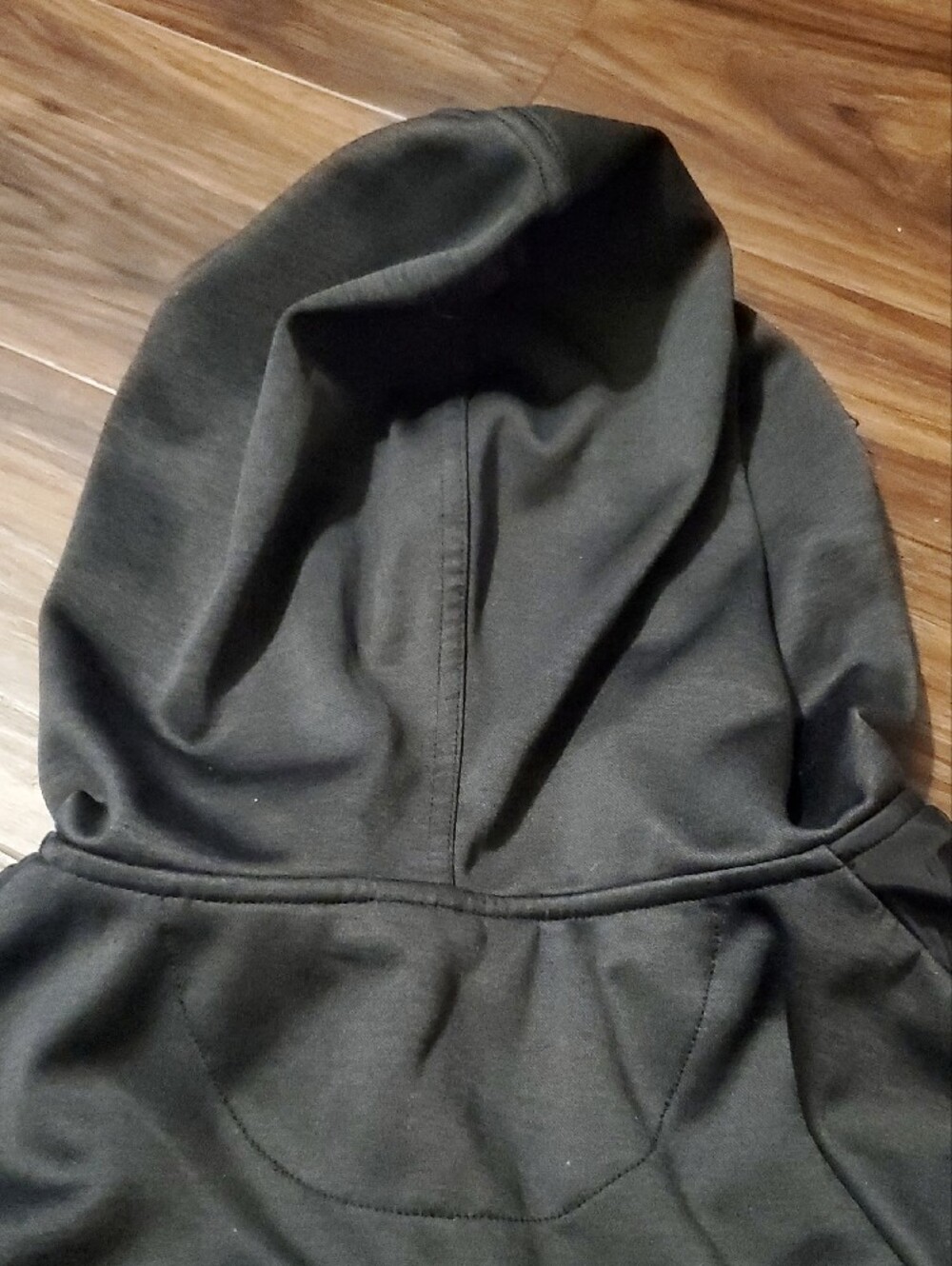 Perry Ellis Men's Hooded Half-Zip Pullover in Charcoal - Picture 9 of 9